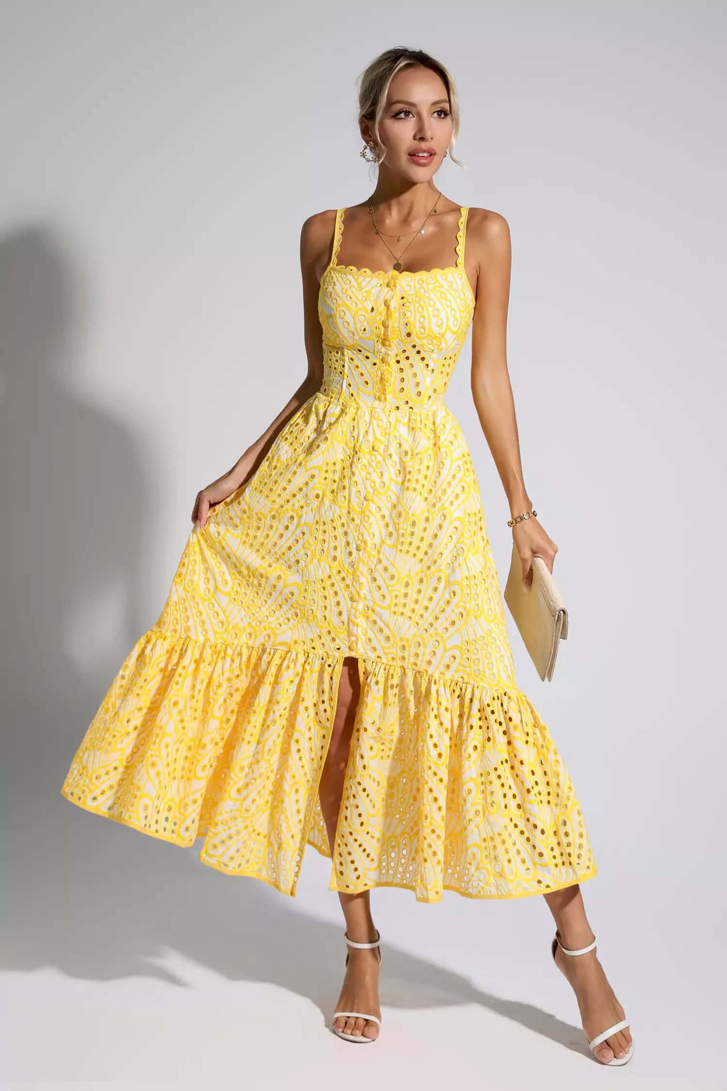 Vestido de lazy vazado - Natalie