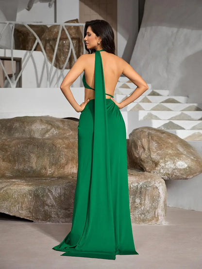 Vestido fenda um ombro só - Odarian