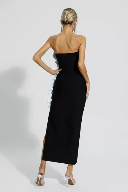 Vestido laço abertura lateral - Nelly
