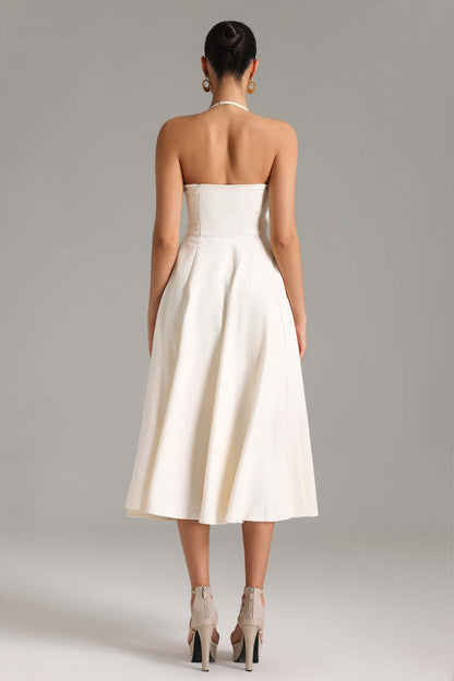 Vestido drapeado uma alça - Ruby