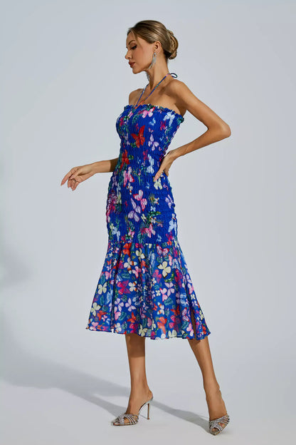 Vestido Tubo Elástico Borboleta - Linna