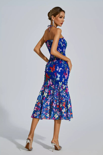 Vestido Tubo Elástico Borboleta - Linna