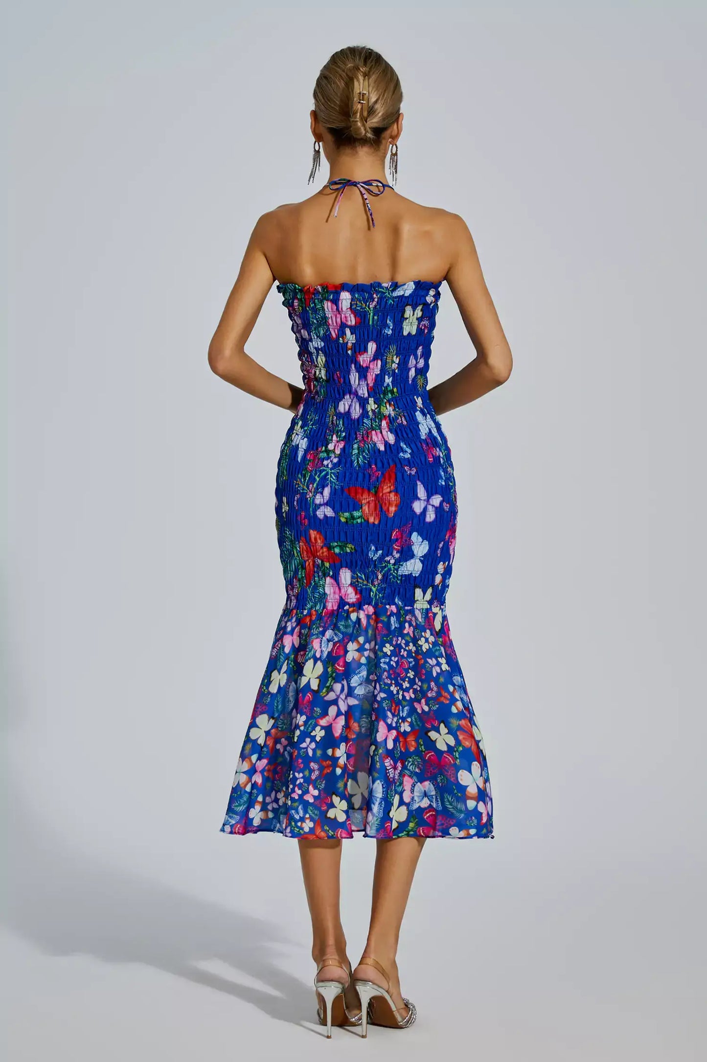 Vestido Tubo Elástico Borboleta - Linna