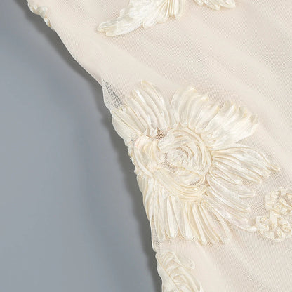 Vestido bordado sem alças - Biana
