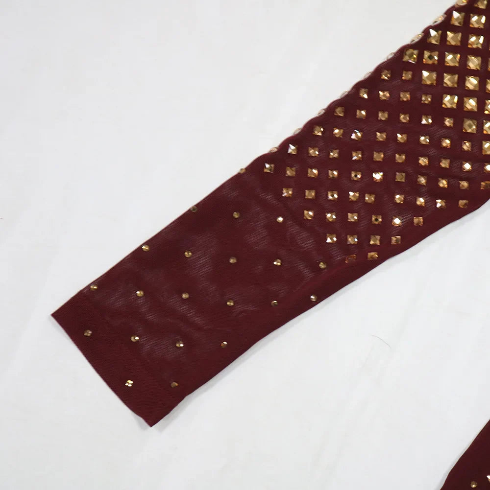 Vestido ombro a ombro apliques - Brenda
