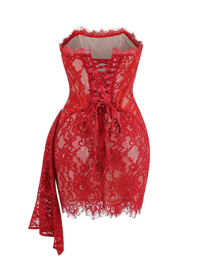 Vestido renda sem alças - Giorgina