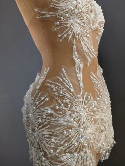 Vestido transparência e apliques - Sissy