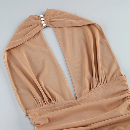 Vestido babados e costas nuas - Blissia