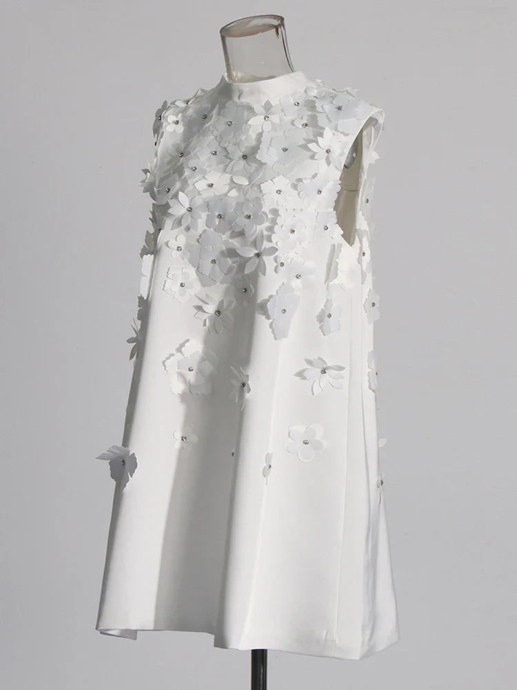 Vestido apliques de flor - Bexlei