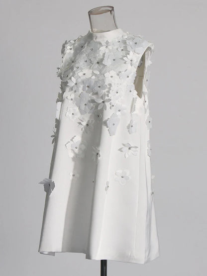 Vestido apliques de flor - Bexlei