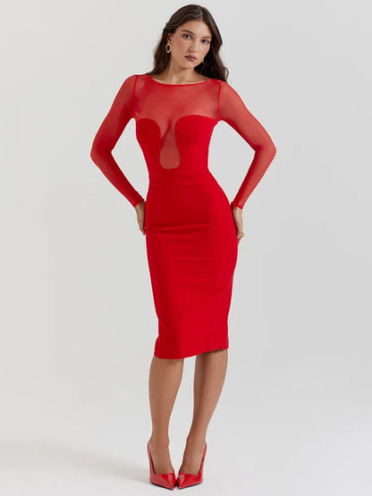 Vestido transparência - Lilla