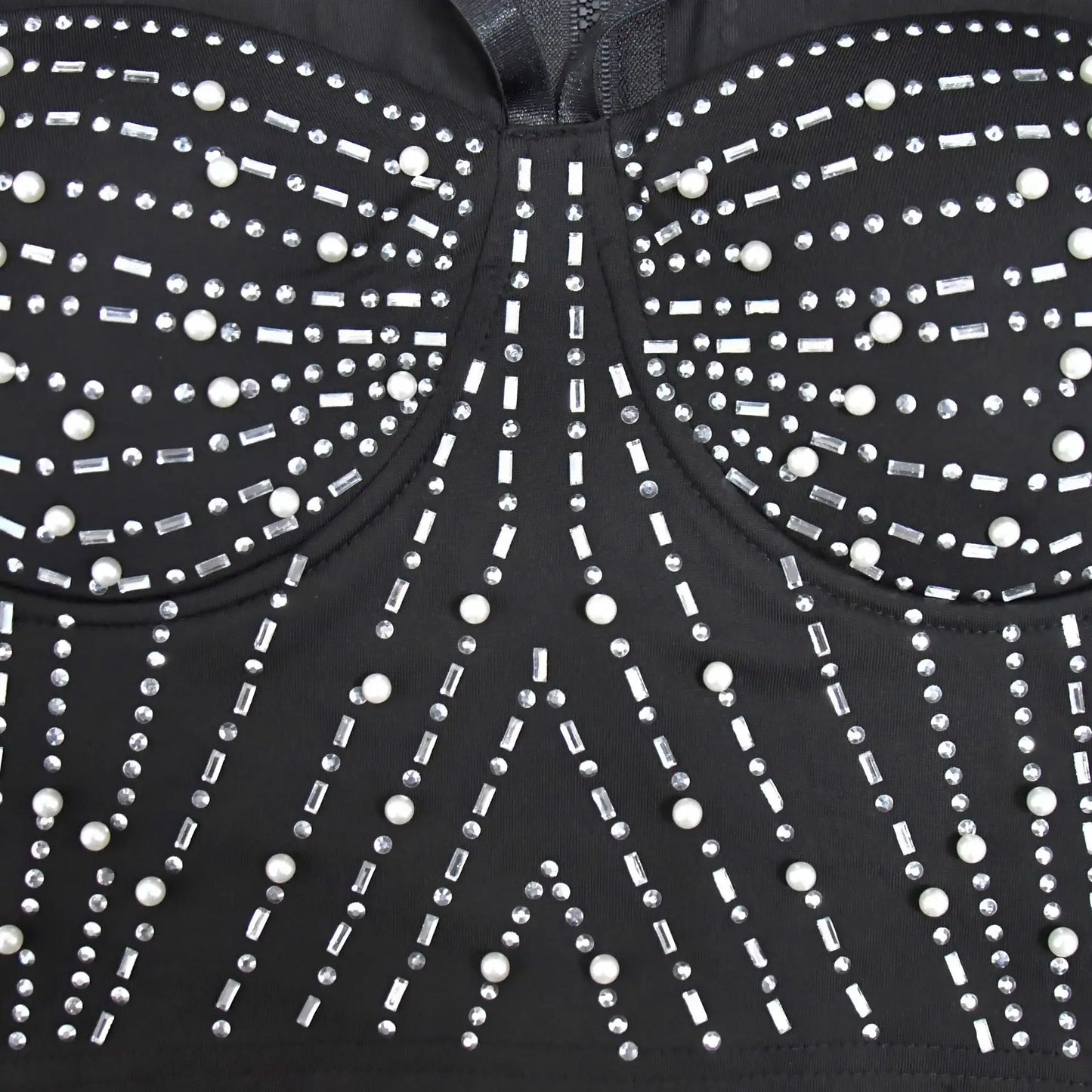 Conjunto transparência com strass - uria