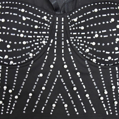 Conjunto transparência com strass - uria