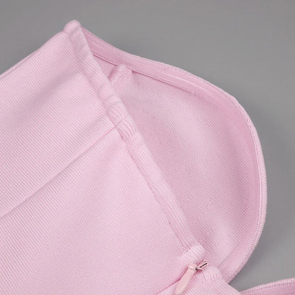 Vestido longo sem alças bordado - Sheila