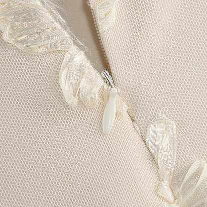 Vestido bordado sem alças - Biana