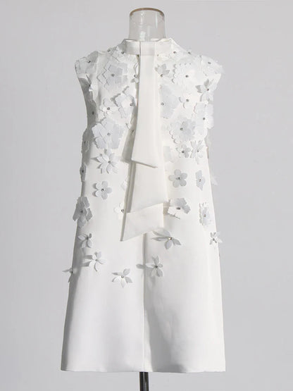 Vestido apliques de flor - Bexlei