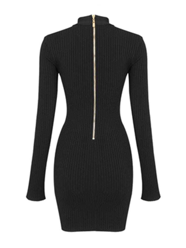 Vestido com transparência e laço - Naya