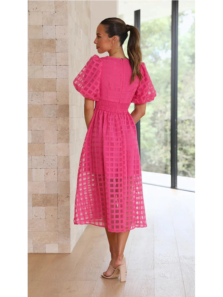 Vestido manga lanterna - Betty