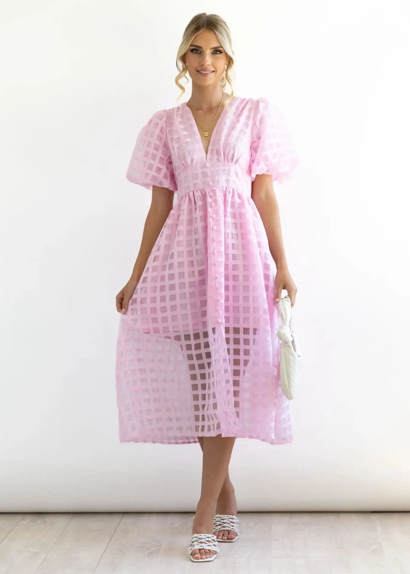 Vestido manga lanterna - Betty