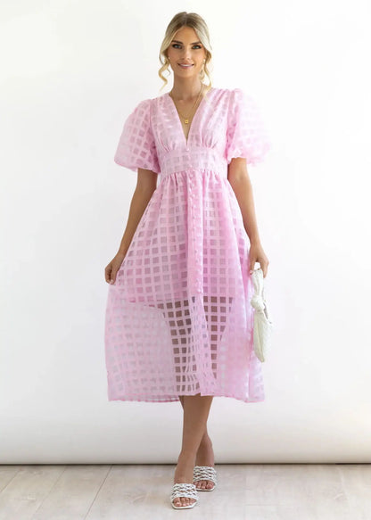 Vestido manga lanterna - Betty