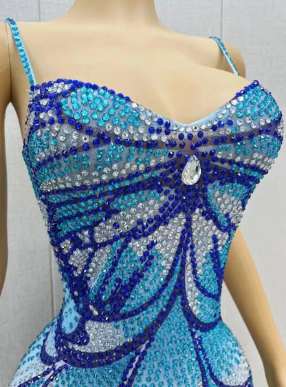Vestido borboleta com strass - Gretta