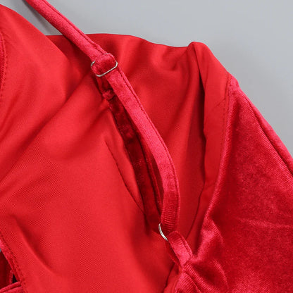 Vestido laços decote em V - Lavinia