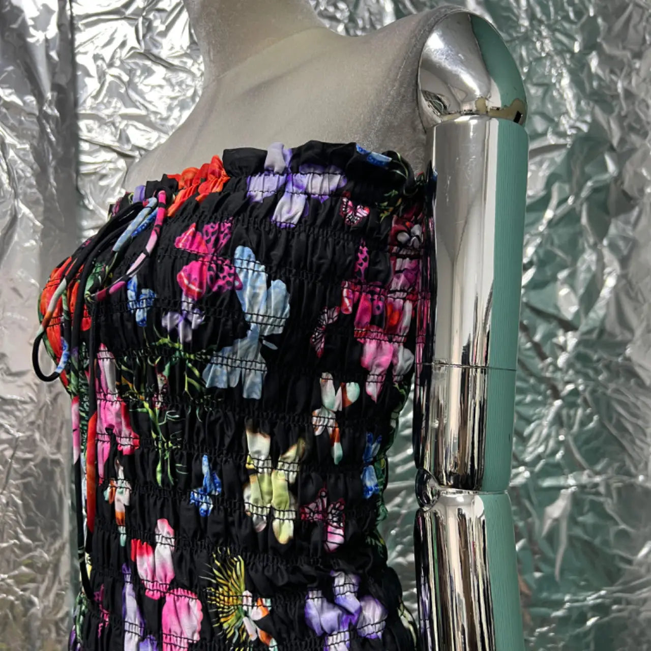 Vestido Tubo Elástico Borboleta - Linna