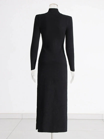 Vestido gola alta com cintos - Ruby