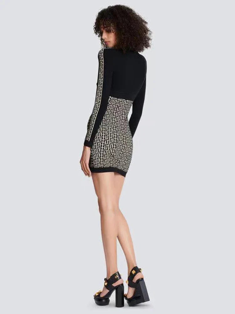 Vestido zíper em jacquard - Iara