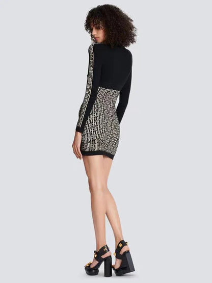 Vestido zíper em jacquard - Iara