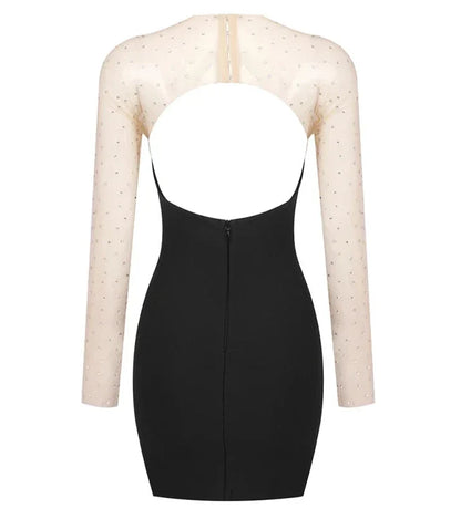 Vestido de tule com pedraria - Miha