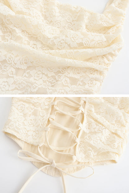 Conjunto renda de 2 peças - Alana