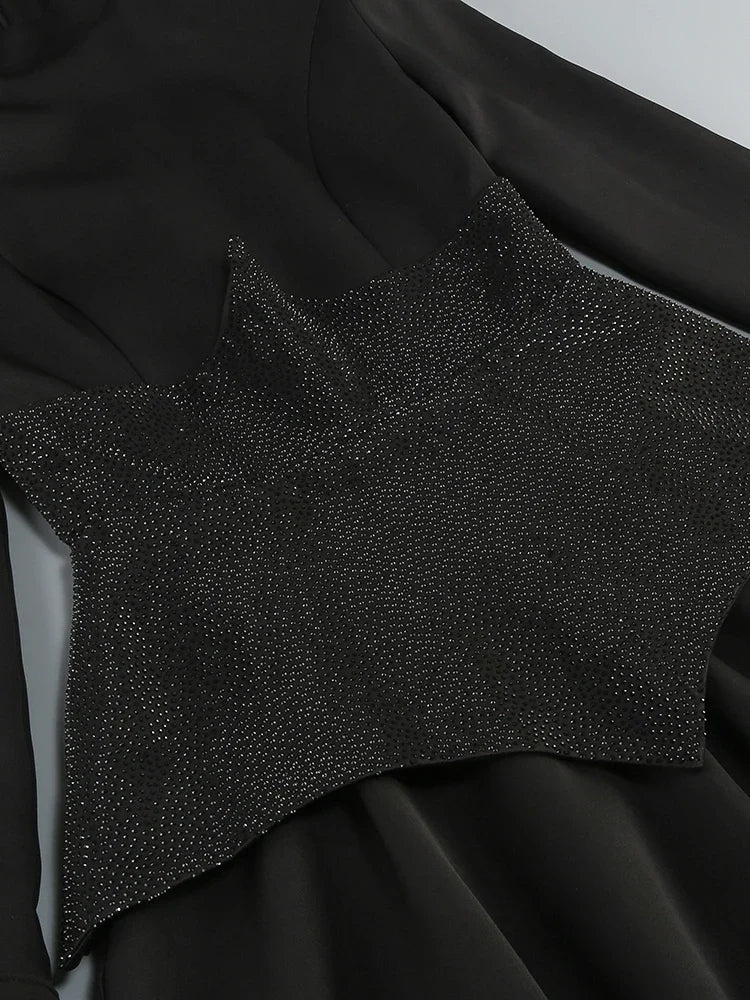 Vestido manga com brilho - Bonie