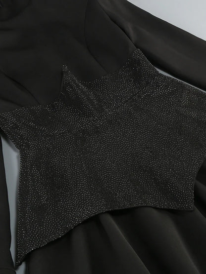 Vestido manga com brilho - Bonie