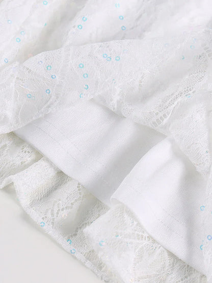 Vestido renda com lantejoulas - Gigi