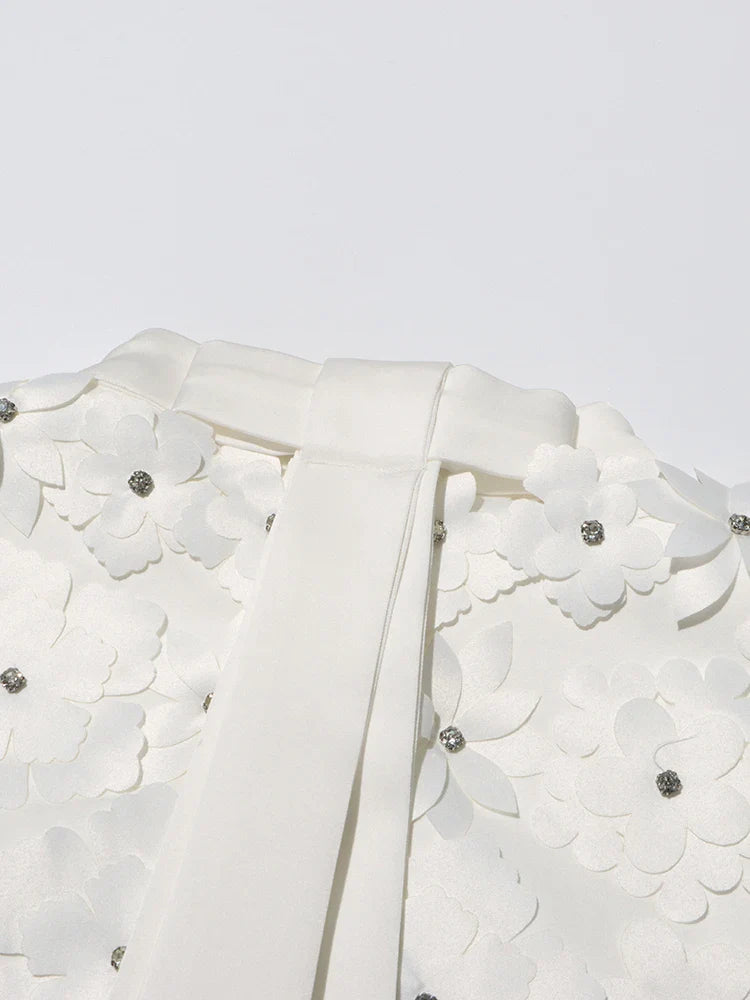 Vestido apliques de flor - Bexlei