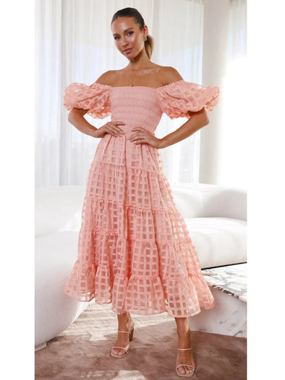 Vestido ombro casinha de abelha - Lana