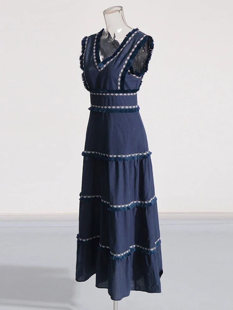 Vestido camadas de borlas - Flynn