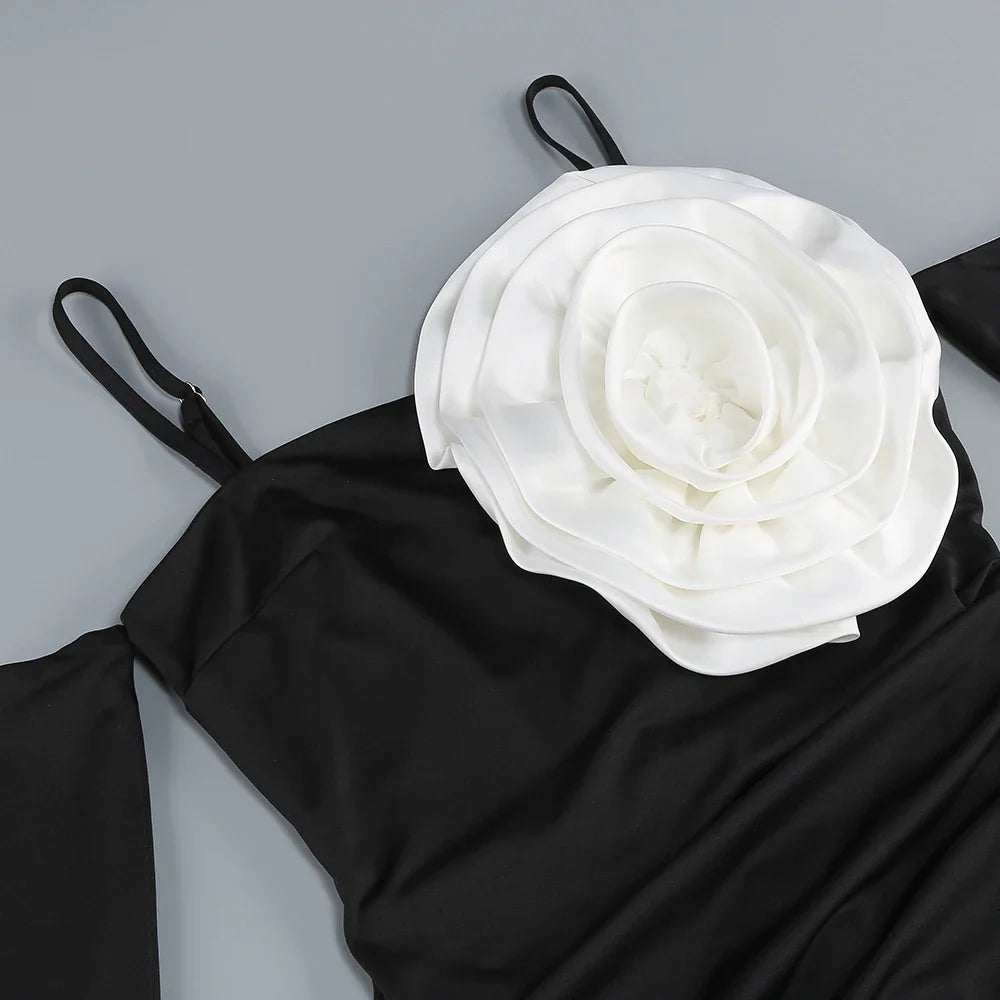 Vestido florido com enxarpe - Iris