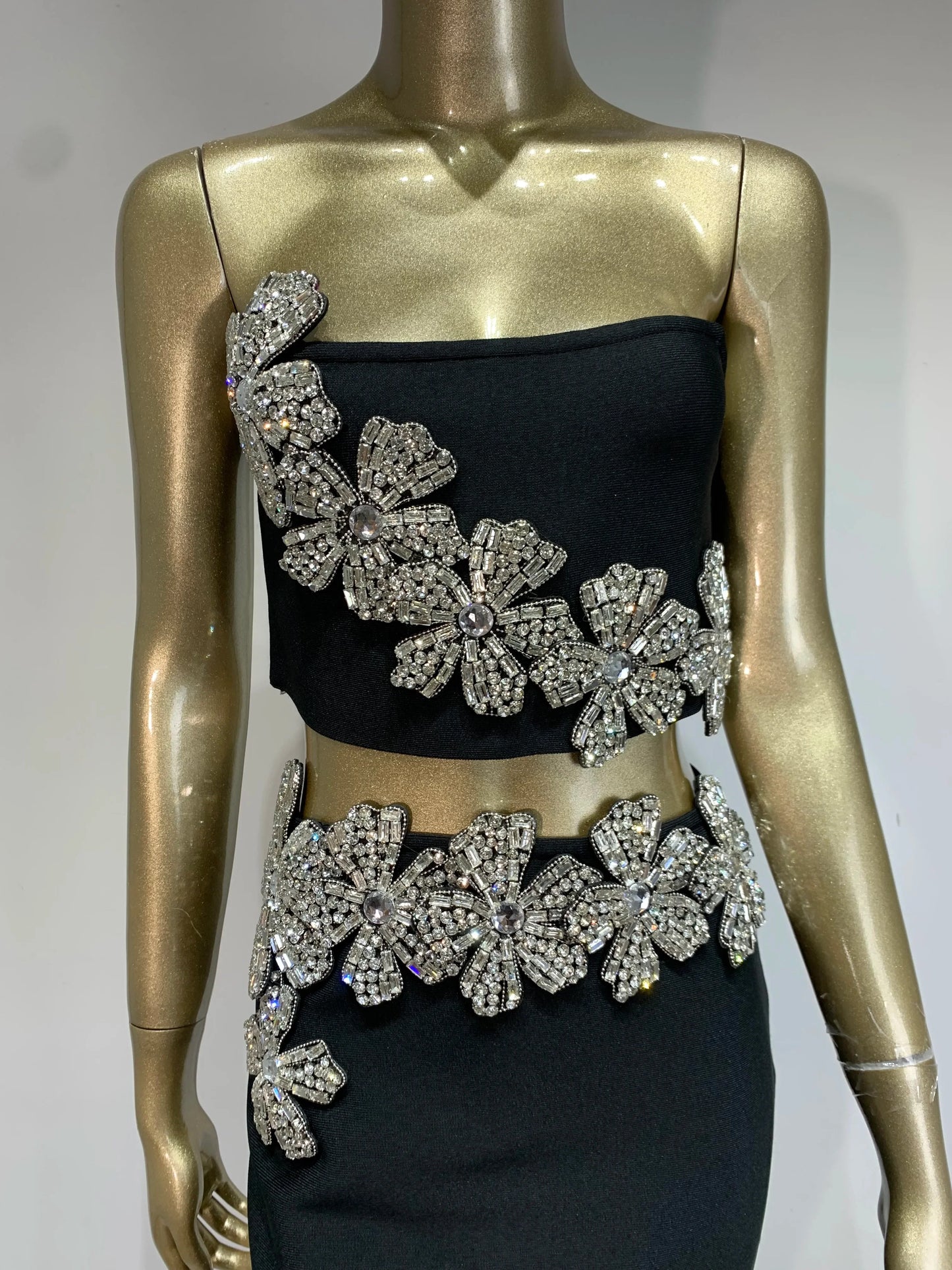 Conjunto longo flor de diamante - Lizza
