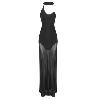 Vestido sereia transparência - Layla