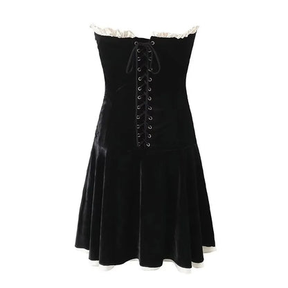 Vestido curto veludo - Milla
