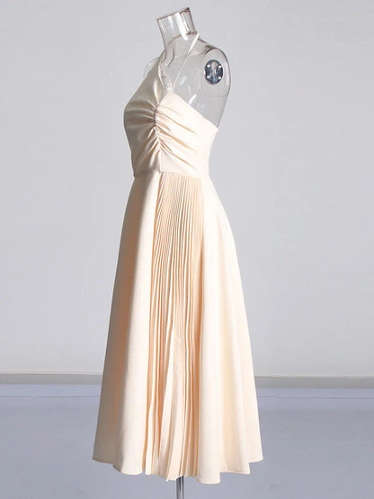 Vestido drapeado uma alça - Ruby