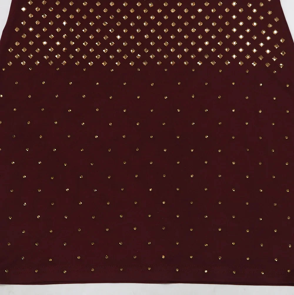 Vestido ombro a ombro apliques - Brenda