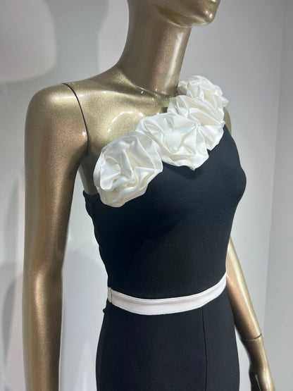 Vestido floral um ombro - Felicia
