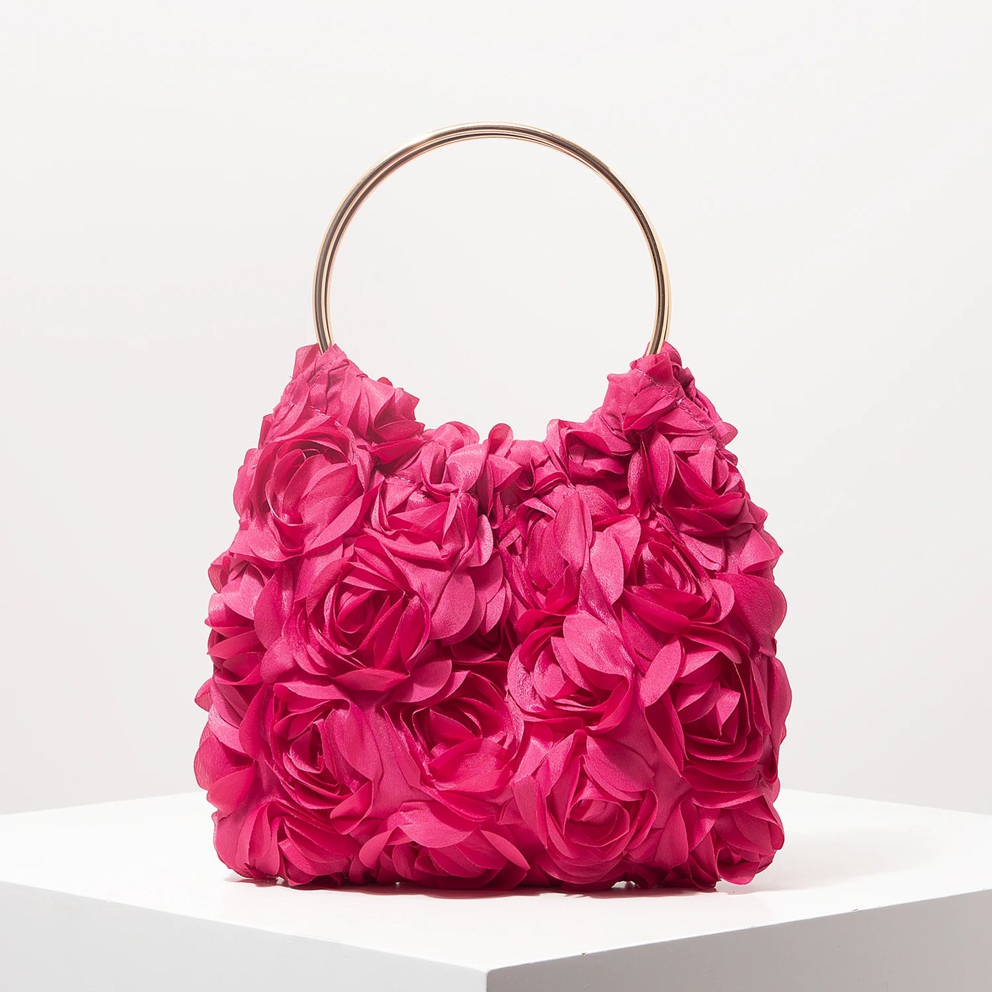 Bolsa luxuosa flor de rosa - Alana