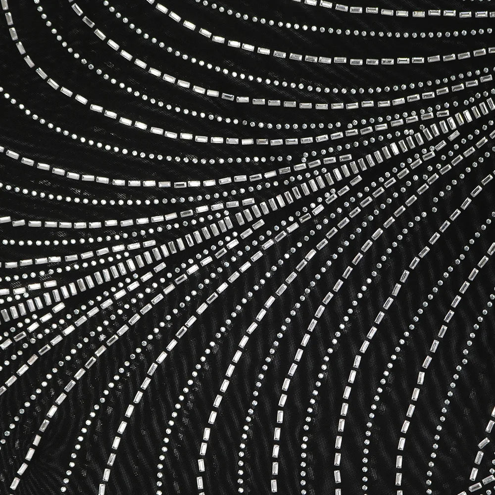 Vestido de malha com aro e strass - Gori