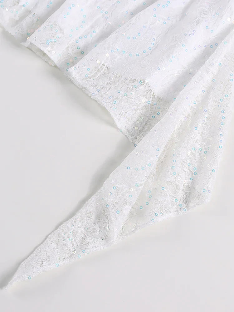 Vestido renda com lantejoulas - Gigi