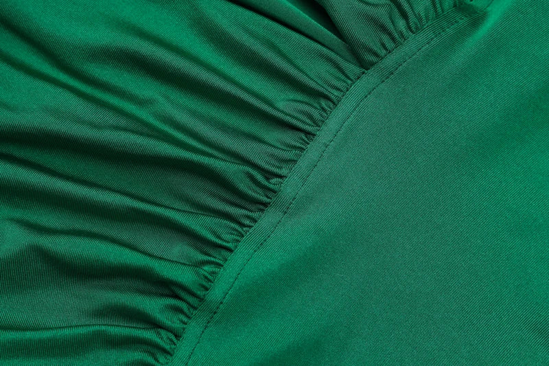 Vestido ombreiras decotado - Dania