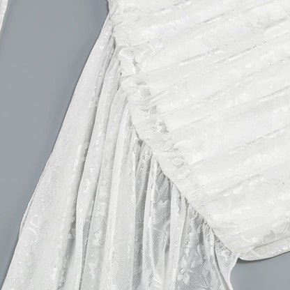 Vestido drapeado de manga - Elisan